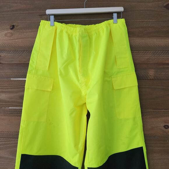 New PIP Protective Industrial Producs yellow black reflective‎ pants size L - Picture 2 of 5